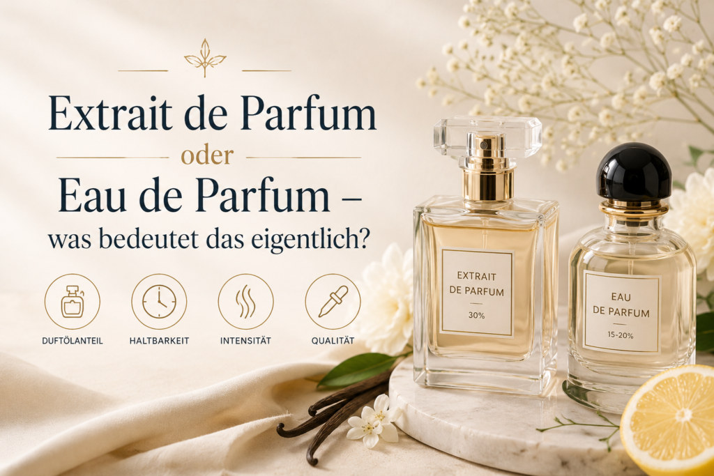 Extrait de Parfum oder Eau de Parfum – was bedeutet das eigentlich?