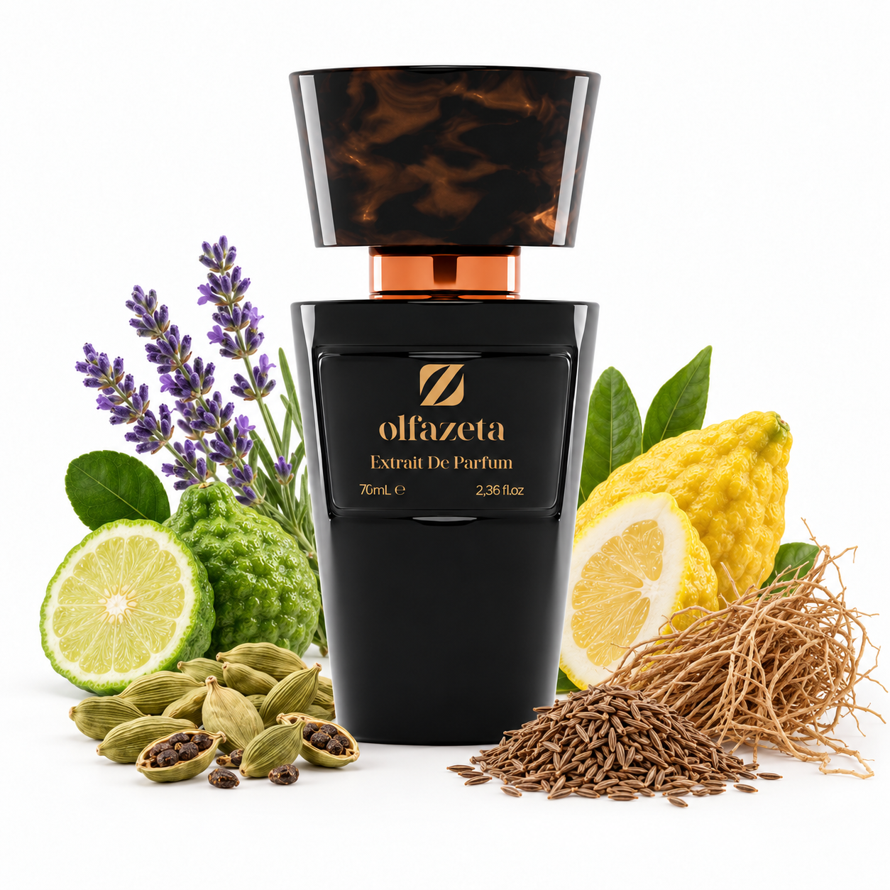 Olfazeta 020M Obscuro Herrenduft mit Kardamom, Bergamotte, Lavendel, Zitronatzitrone, Kümmel und Vetiver